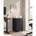 Archivador, Archivador de Oficina con Cerradura, Pre-ensamblado, 17.7 x 14.4 x 25.4 Pulgadas