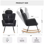 Sillón decorativo moderno de mediados de siglo con asiento acolchado, respaldo alto y almohadas (marfil/gris oscuro/rosa)