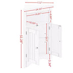 Mueble esquinero auxiliar, Mueble de suelo para baño con puertas y estantes, Almacenamiento independiente para cocina, salón, baño