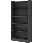 Estantería de 71 pulgadas de alto, estantería de pie de 6 niveles con 5 estantes para sala de estar, oficina en casa, dormitorio