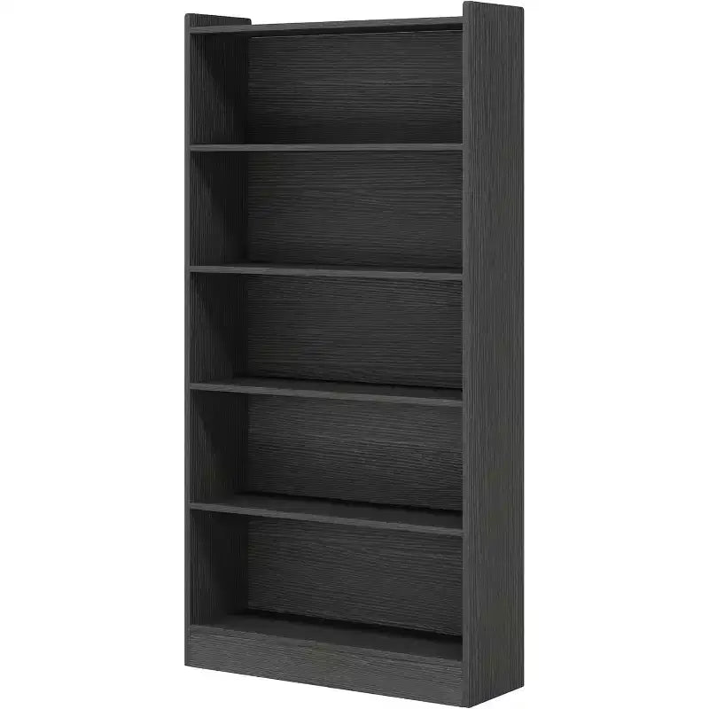Estantería de 71 pulgadas de alto, estantería de pie de 6 niveles con 5 estantes para sala de estar, oficina en casa, dormitorio