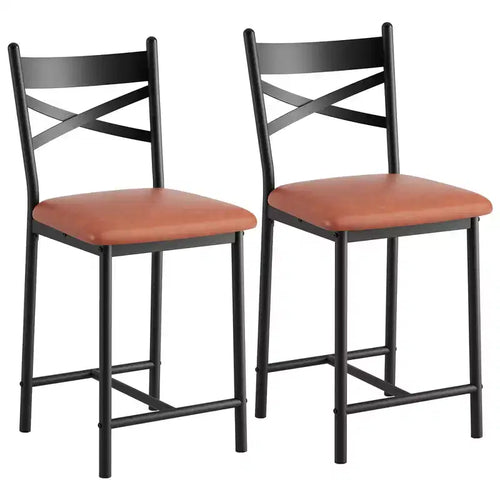 2 taburetes de bar, sillas de barra de mostrador con respaldo y cojín, sillas de comedor tapizadas, taburetes para isla de cocina, bar, comedor