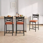 2 taburetes de bar, sillas de barra de mostrador con respaldo y cojín, sillas de comedor tapizadas, taburetes para isla de cocina, bar, comedor