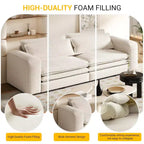 Sofá cama extraíble King de 93, sofá cama convertible 3 en 1 Teddy con 2 almohadas lumbares