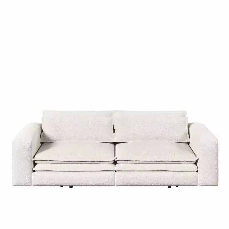 Sofá cama extraíble King de 93, sofá cama convertible 3 en 1 Teddy con 2 almohadas lumbares