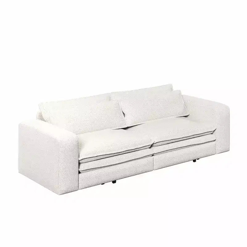 Sofá cama extraíble King de 93, sofá cama convertible 3 en 1 Teddy con 2 almohadas lumbares