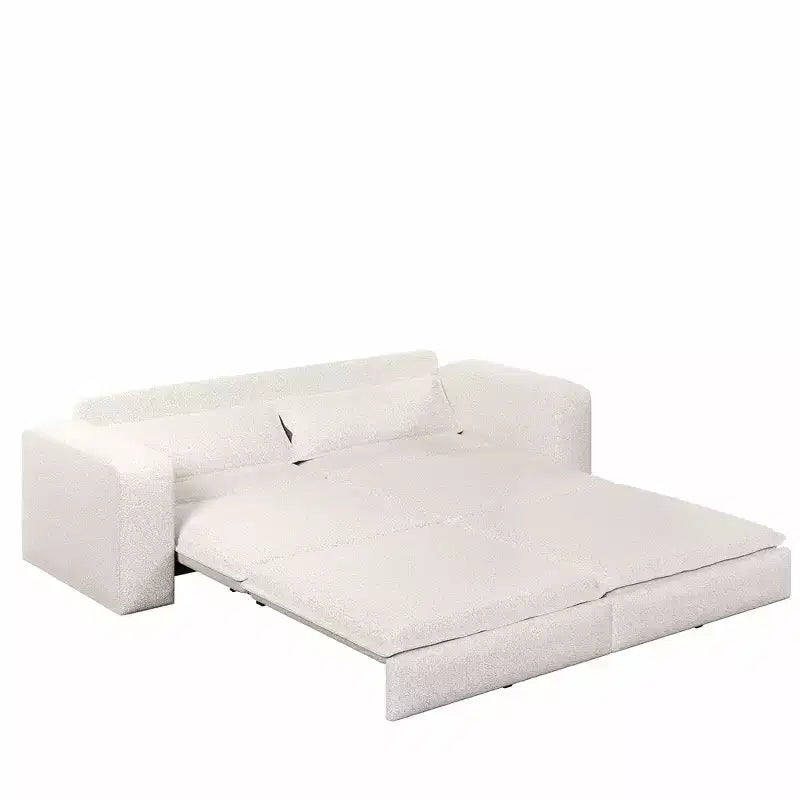 Sofá cama extraíble King de 93, sofá cama convertible 3 en 1 Teddy con 2 almohadas lumbares