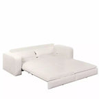 Sofá cama extraíble King de 93, sofá cama convertible 3 en 1 Teddy con 2 almohadas lumbares