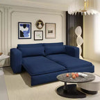 Sofá cama extraíble King de 93, sofá cama convertible 3 en 1 Teddy con 2 almohadas lumbares