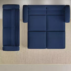 Sofá cama extraíble King de 93, sofá cama convertible 3 en 1 Teddy con 2 almohadas lumbares