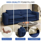 Sofá cama extraíble King de 93, sofá cama convertible 3 en 1 Teddy con 2 almohadas lumbares