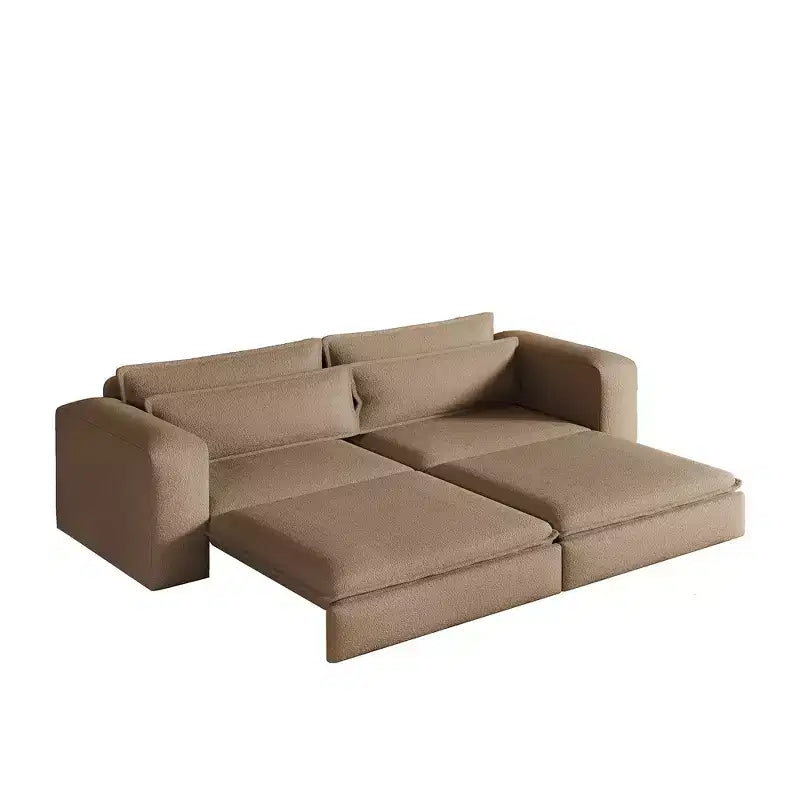 Sofá cama extraíble King de 93, sofá cama convertible 3 en 1 Teddy con 2 almohadas lumbares