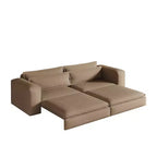 Sofá cama extraíble King de 93, sofá cama convertible 3 en 1 Teddy con 2 almohadas lumbares