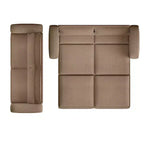 Sofá cama extraíble King de 93, sofá cama convertible 3 en 1 Teddy con 2 almohadas lumbares