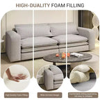 Sofá cama extraíble King de 93, sofá cama convertible 3 en 1 Teddy con 2 almohadas lumbares