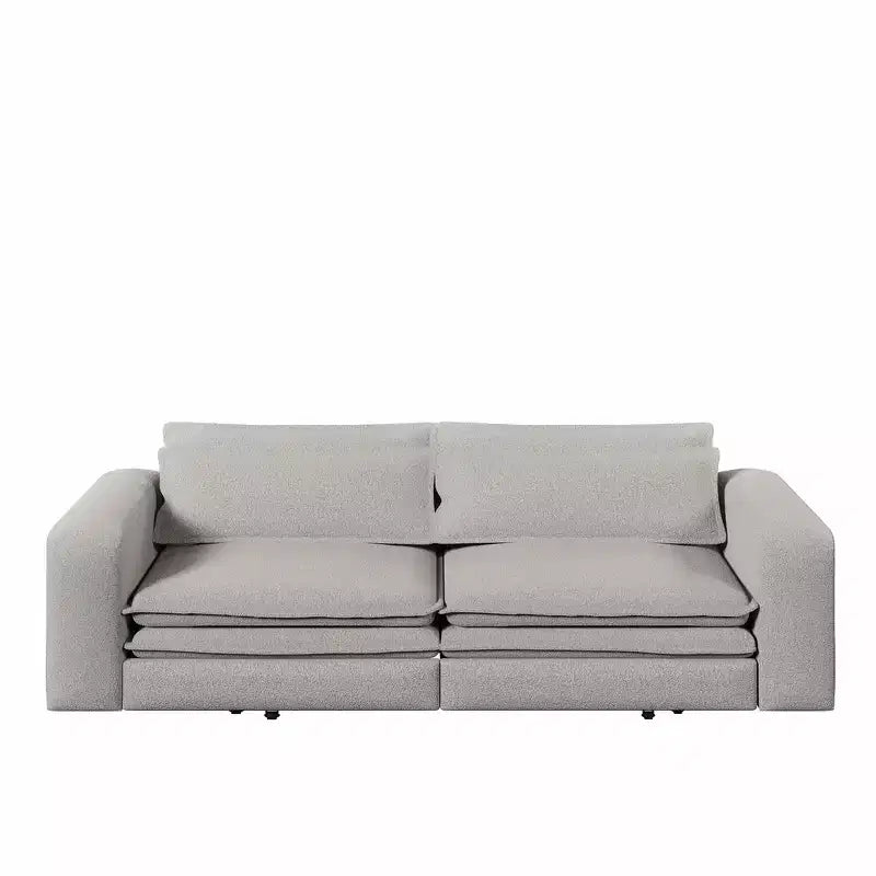 Sofá cama extraíble King de 93, sofá cama convertible 3 en 1 Teddy con 2 almohadas lumbares