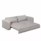 Sofá cama extraíble King de 93, sofá cama convertible 3 en 1 Teddy con 2 almohadas lumbares