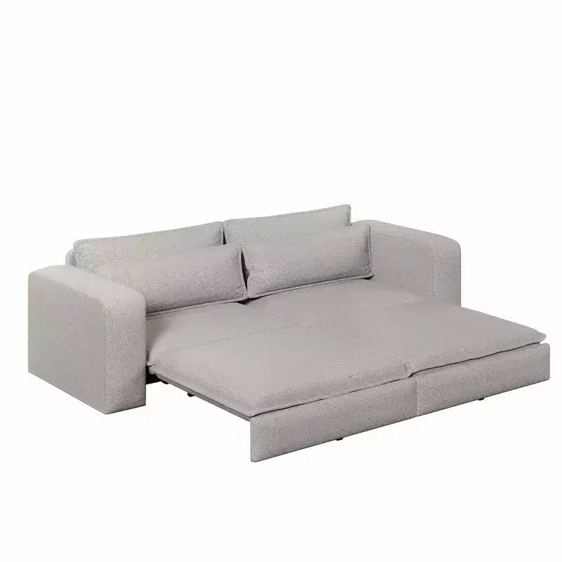 Sofá cama extraíble King de 93, sofá cama convertible 3 en 1 Teddy con 2 almohadas lumbares