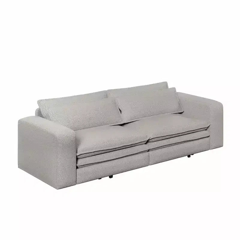 Sofá cama extraíble King de 93, sofá cama convertible 3 en 1 Teddy con 2 almohadas lumbares