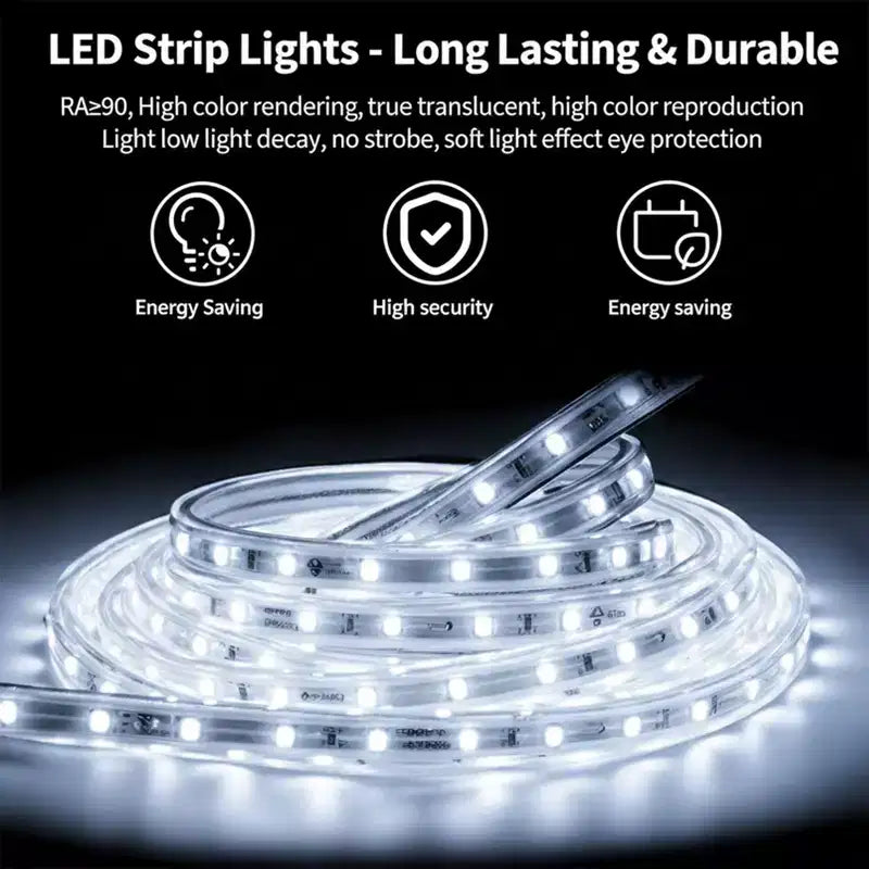 Espejo de baño LED antiempañamiento New England Stories con doble luz frontal y retroiluminación