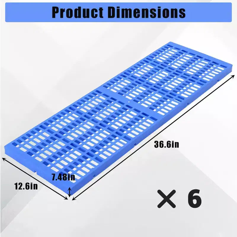 10 paletas de plástico resistentes para piso, almohadillas de almacenamiento impermeables y resistentes a la humedad, diseño entrelazado para uso en garaje, taller e industrial