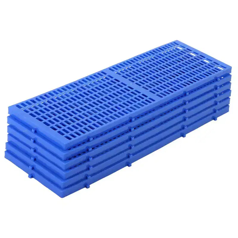 10 paletas de plástico resistentes para piso, almohadillas de almacenamiento impermeables y resistentes a la humedad, diseño entrelazado para uso en garaje, taller e industrial