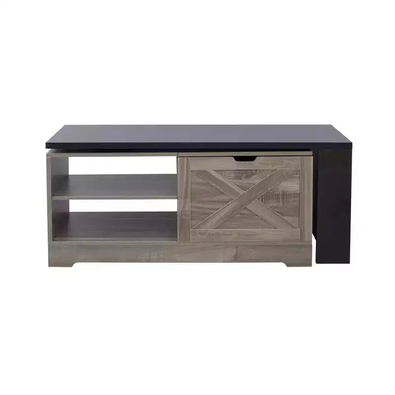 Mesa de centro elevable de 47'', mesa central rectangular de madera con almacenamiento oculto, mesa de cóctel extensible para sala de estar, dormitorio u oficina
