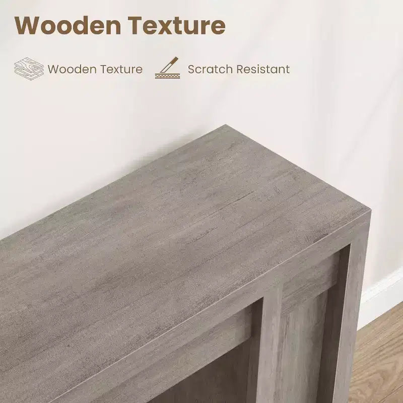 Mesa de entrada de 70.9 pulgadas, mesa consola rústica de madera, mesa gruesa para sofá detrás del sillón, mesas consola largas para sala de estar en la entrada