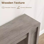 Mesa de entrada de 70.9 pulgadas, mesa consola rústica de madera, mesa gruesa para sofá detrás del sillón, mesas consola largas para sala de estar en la entrada