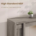 Mesa de entrada de 70.9 pulgadas, mesa consola rústica de madera, mesa gruesa para sofá detrás del sillón, mesas consola largas para sala de estar en la entrada