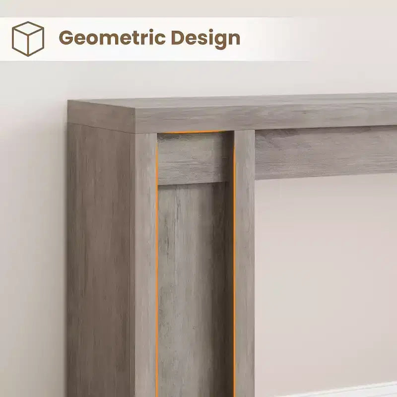 Mesa de entrada de 70.9 pulgadas, mesa consola rústica de madera, mesa gruesa para sofá detrás del sillón, mesas consola largas para sala de estar en la entrada