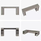 Mesa de entrada de 70.9 pulgadas, mesa consola rústica de madera, mesa gruesa para sofá detrás del sillón, mesas consola largas para sala de estar en la entrada