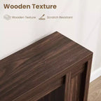 Mesa de entrada de 70.9 pulgadas, mesa consola rústica de madera, mesa gruesa para sofá detrás del sillón, mesas consola largas para sala de estar en la entrada