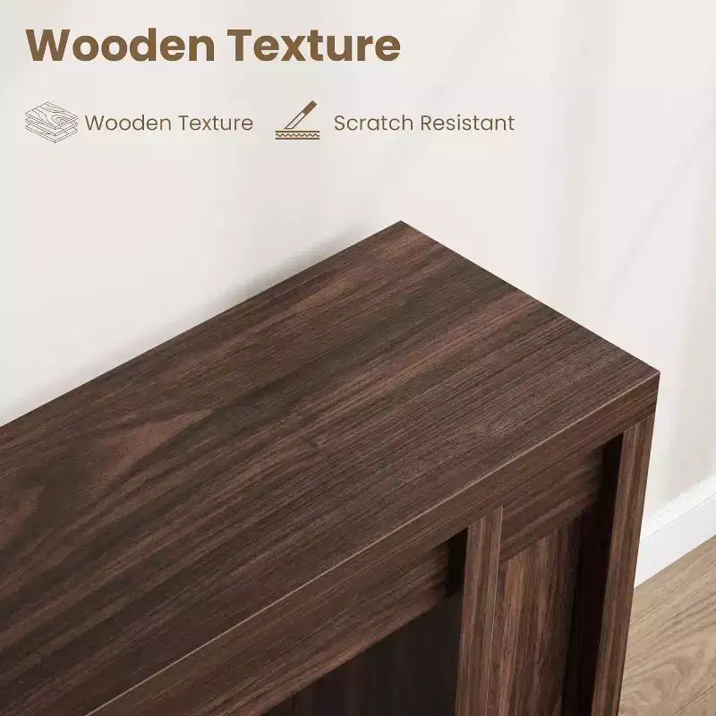 Mesa de entrada de 70.9 pulgadas, mesa consola rústica de madera, mesa gruesa para sofá detrás del sillón, mesas consola largas para sala de estar en la entrada