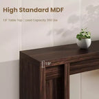 Mesa de entrada de 70.9 pulgadas, mesa consola rústica de madera, mesa gruesa para sofá detrás del sillón, mesas consola largas para sala de estar en la entrada