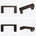 Mesa de entrada de 70.9 pulgadas, mesa consola rústica de madera, mesa gruesa para sofá detrás del sillón, mesas consola largas para sala de estar en la entrada