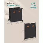 Cesto de ropa sucia, Canasto para ropa sucia, Clasificador de ropa plegable con forma de X, Organizador de ropa con etiquetas personalizables